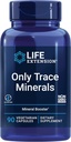 Life Extension Only Trace Minerals, Daily doz çinko, Chromium, Boron, Copper, Manganese, Valvedyl sulfate, Gluten-Free, Non-GMO, Vegetarian, 90 Capsules