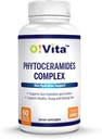 Phytoceramids Kompleksi, Skin Tamir ve Rejuvenation, Anti-Aging Support, Plant-derived Ceramids, C, B-6 ve B-12, 2Month Supply (60 Non-GMO Liquid Capsules)