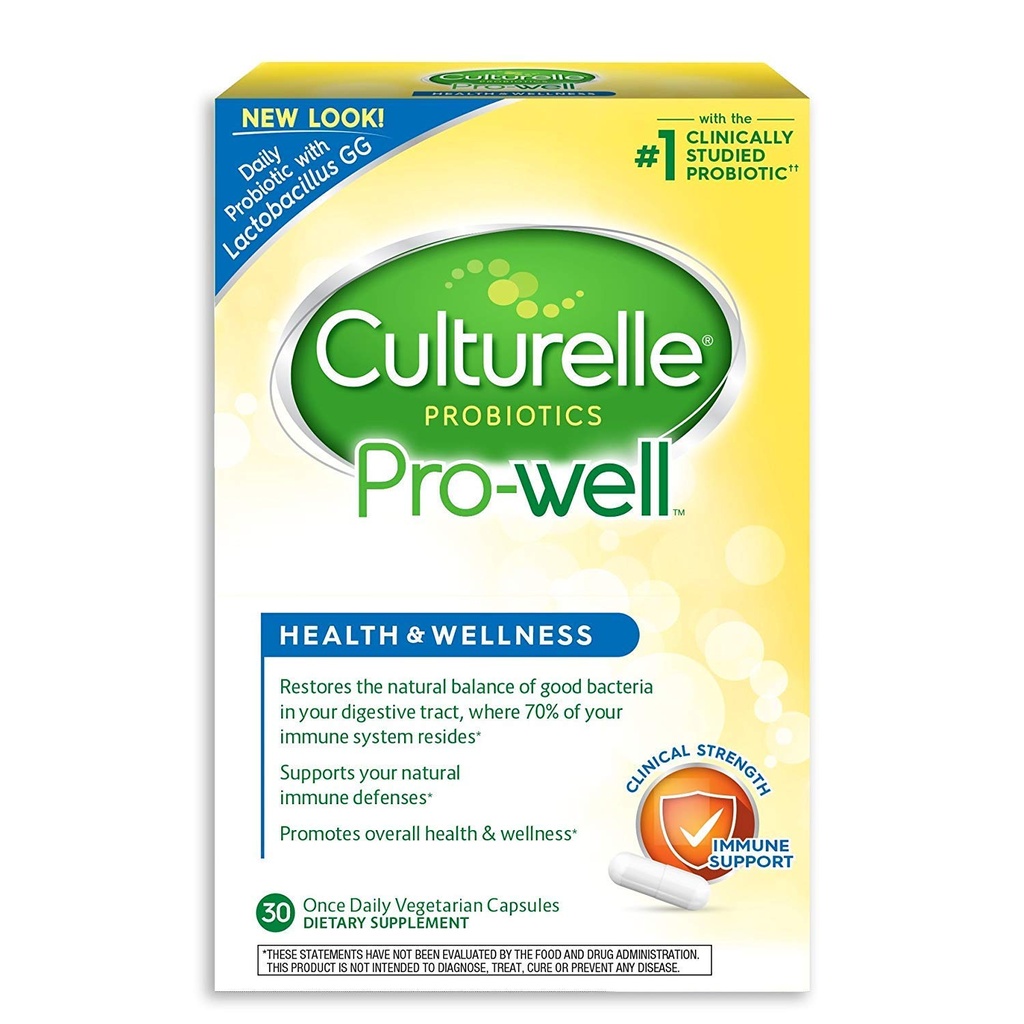 Culturelle Health & Wellness Daily Probiotic Supplement For Men & Women, Βοηθά στην υποστήριξη του ανοσοποιητικού σας συστήματος, Περιστασιακή Διάρροια, Αέριο & Αναρρόφηση, 15 δισεκατομμύρια CFUs, Μη ΓΤΟ, 30 Count