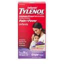 Bebeklerin Tylenol Oral Suspension Sıvı Tıp, Acetaminophen, Bebek Ateşi ve Ağrıları Az Aches & Pains, Sore Throat, Headache & Toothache, Grape Flavor, 1 fl. ozz ozz