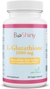 L Glutathione Skin Lightening Brightening Pills 1000 mg Antioxidant Anti Aging to Support Liver Health & Detox Help Immune & Brain Function Reduce Free Radical Damage Vegan 60 Capsules