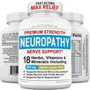 Neuropathy Support Nerve Supplement with 600 mg Pure Alpha Lipoic Acid - Maximum Strength Formula, Fortify Nerves in Fingers, Hands, Toes, & Feet - Best Peripheral Relief Support - 120 Κάψουλες