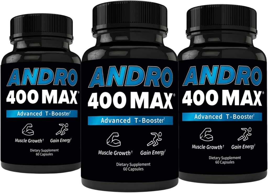 Ανδρο400 Testosterone Υποστήριξη Ανδρών & Γυναικών – Tongkat Ali, L-αργινίνη & L-Citrulline – Ενέργεια, Ζωτικότητα & Απόδοση – 180 κάψουλες, 180 ημέρες προσφοράς