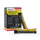 BODi Energyze Preworkout Powder - Beta-Alanine, Quercetin & Low-Dose Caffeine Formula για την ενισχυμένη ενέργεια & εστίαση, αύξηση της ενέργειας & συμπλήρωμα αντοχής, φράουλα λεμονάδα Γεύση, 20 ραβδιά