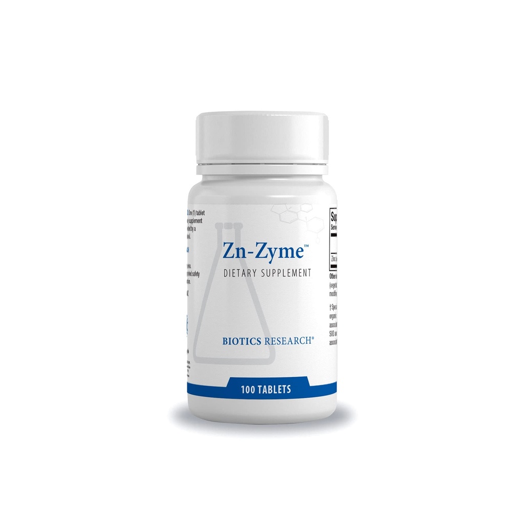 Biotics Research Zn-Zyme – 15 mg ψευδάργυρος, Υποστηρίζει ανοσοποιητικό σύστημα, Βέλτιστη Κυτταρική λειτουργία, Digestive, Υποστήριξη υγείας ιστού 100 Tab