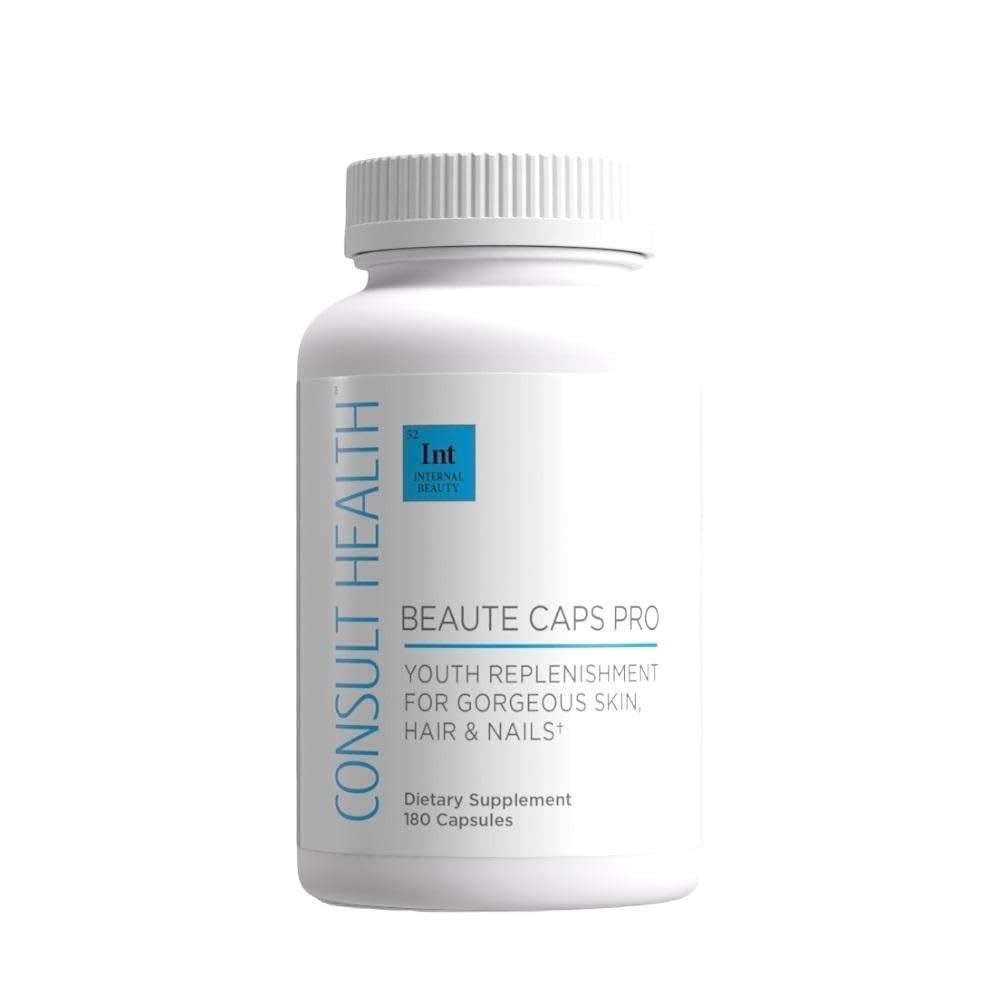 Sağlık Beaute Caps PRO - 10,500 mg Biotin, Collagen, MSM, Klinik olarak Tamam Destekler Sağlıklı Saç Büyümesi, Skin ve Nails, ABD Made - 180 Capsules