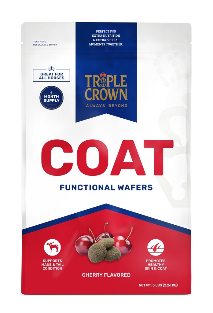 Triple Crown Coat Wafers, Fonksiyonel Horse Wafers, Horse Coat Supplement, Horse Skin Supplement Wafer, 5 lbs