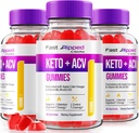 NutraRize (πακέτο 3 Fast Riped Keto+ACV Gummies, Advanced Formula, Keto Apple Cider Vinegar, 1000MG συμπλήρωμα βιταμινών, Μέγιστη δύναμη Gummy Κριτικές (180 Gummies)