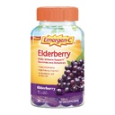 Emergen-C Elder Gummies, Elderberry Immune Support Natural Flavors with High Potency C, Back to School Essentials - 36 Kont