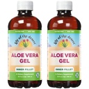 Lily Of The Desert Aloe Vera Gel - İçsel Tutar Konsistency Aloe Vera Drink with Natural Vitamins, Digestive Enzymes for Gut Health, Stomach Relief, Wellness, Glowing Skin, 32 Oz (Pack of 2)