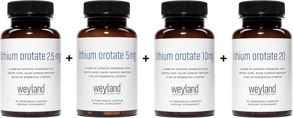 Lithium Orotate 2.5mg + 5mg + 10mg + 20mg