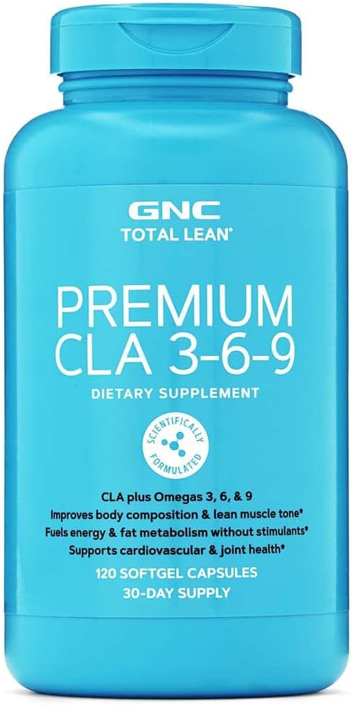 GNC Total Lean Premium CLA 3-6-9, 120 Softgels, Υποστηρίζει την άσκηση και την αποκατάσταση των μυών