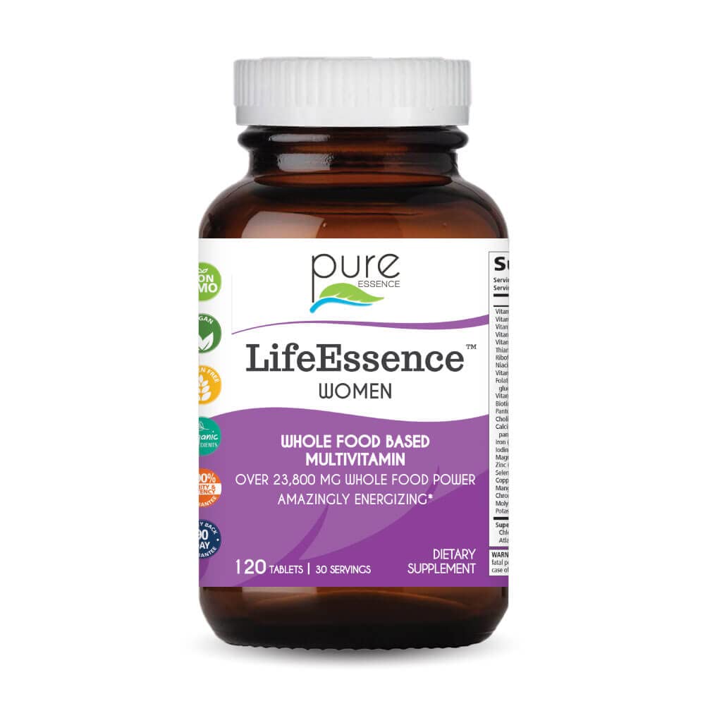 PURE ESSENCE LABS LifeEssence Women's Formula - World's Most Energyetic multiple - The Master multiple - 120 Tablets
