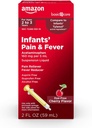 Βασική Φροντίδα Πόνος & Πυρετός βρεφών, Acetaminophen 160 mg ανά 5 mL, Ανάρτηση Υγρή, χωρίς βαφές γεύση κεράσι, 2 fl oz (πακέτο των 1)