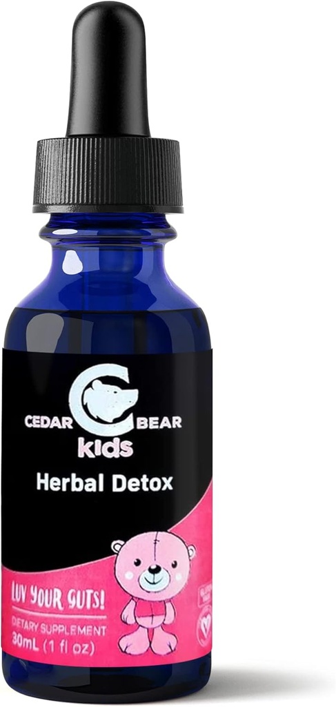 Cedar Bear Herbal Detox για παιδιά είναι ένα υγρό βοτανικό συμπλήρωμα που βοηθά το ανοσοποιητικό σύστημα & προστατεύει όργανα Συχνά επηρεάζονται 1 fl oz / 30 ml
