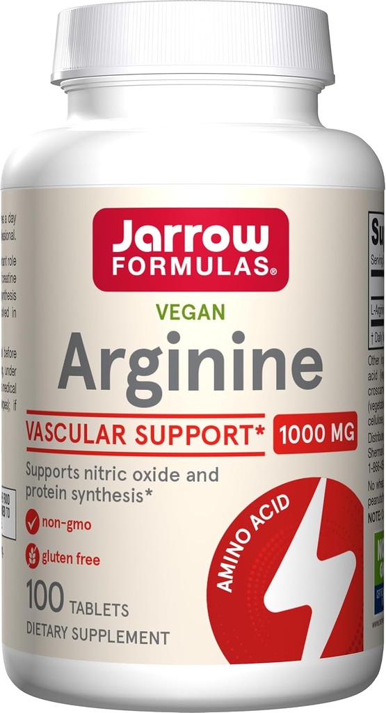 Jarrow Formulas, L-Arginine 1000 Mg Tablets, 100 Count
