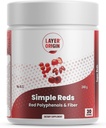 Katman Origin Simple Reds - Organik Red Polyols Meyve Toz | Beş Gerçek Kırmızı Tüm Meyveler | 30 Hizmet