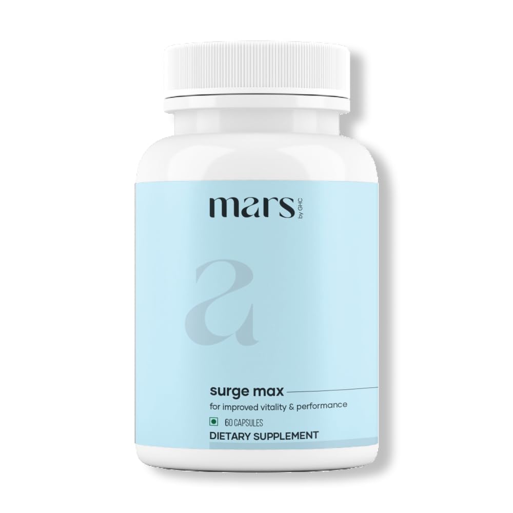 Marsmax Cerrah Doğal Capsules with Shilajit & Safed Musli | Supports Energy, Strength & Immunity | for Active Lifestyle | 60 Capsules | Pack of 1