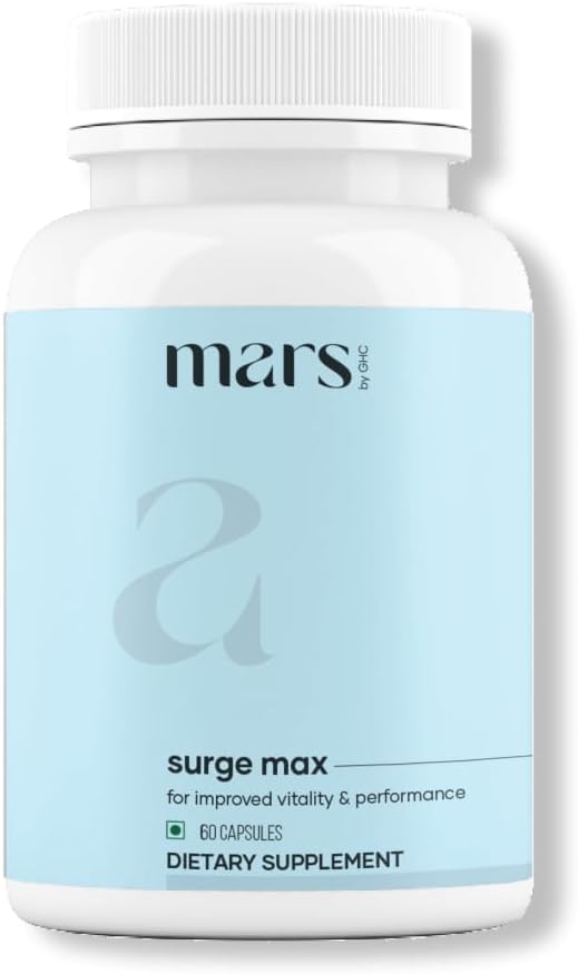 Marsmax Cerrah Doğal Capsules with Shilajit & Safed Musli | Supports Energy, Strength & Immunity | for Active Lifestyle | 60 Capsules | Pack of 1