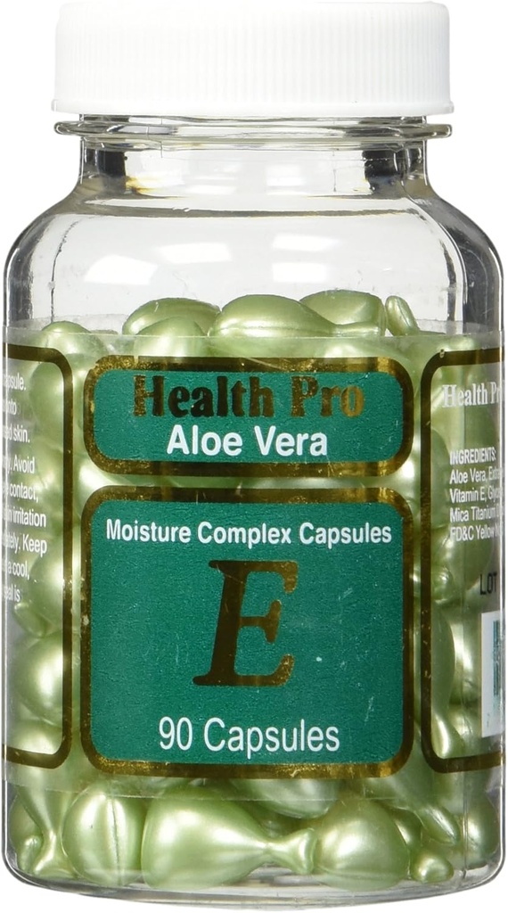 Aloe Vera & Vitamin E Skin Oil, 90 yeşil Capsules