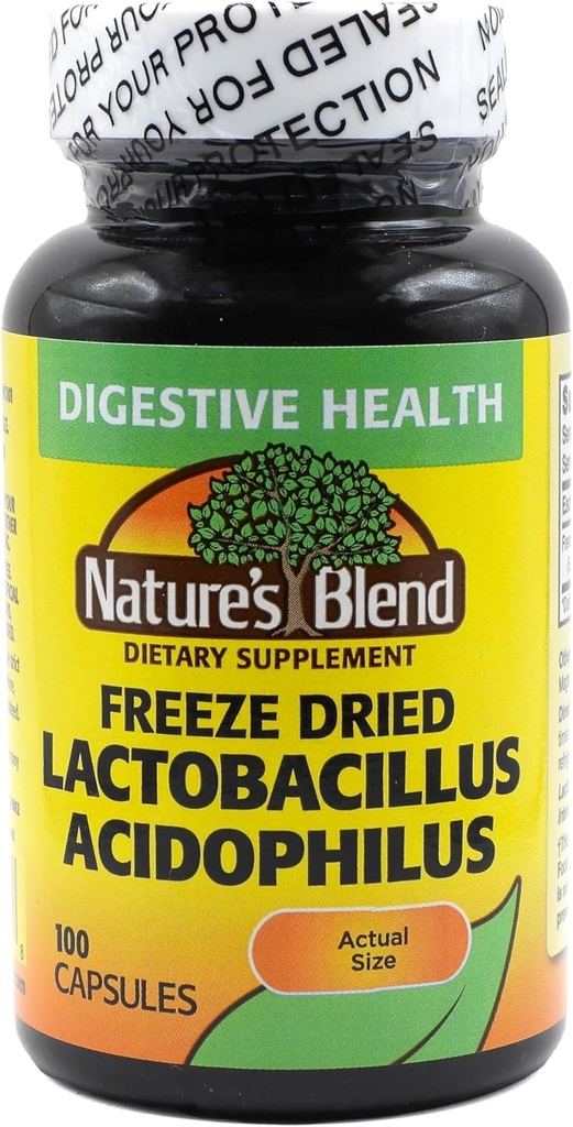 Πάγωμα Αποξηραμένο Lactobacillus Acidophilus 100 Caps