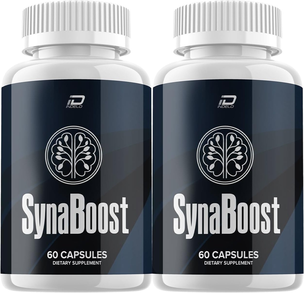 SynaBoost Brain Supplement Capsules – All-Natural Maximum Strength Formula for Enhanced Memory and Focus Pills, Syna Boost Support and Reviews (2 Pack – 120 Capsules)