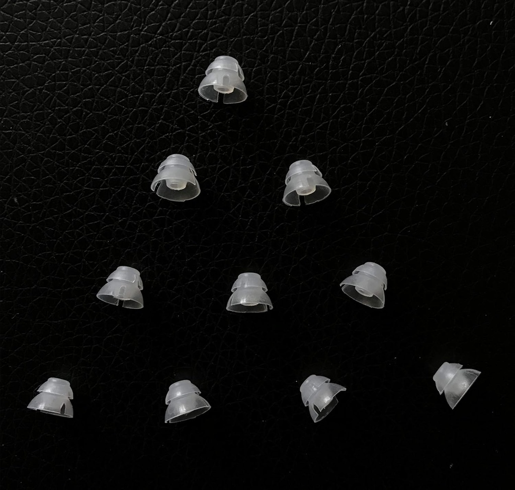 Jungle Care® (6mm Μικρό * 10pc) Double Layer Magic Auding Aid Domes Άνετο PSAP (Personal Sound Ενισχυτές Προϊόν) Κιτ Συμβουλές αυτιού Αόρατες, Ιδανικές για Ανοιχτό Αέρα (Open Fit), εκτός από RIC