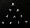 Jungle Care® (6mm Küçük * 10pc) Çift Katmanlı Magic İşitme Aid Domes Comfortable PASP (Personal Sound Amplifiers Product) Kit Ear Tips Invisible, Perfect for Open Air (Open fit), RIC hariç RIC (Open fit)