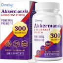 GLP ONE Supplement - 300 Milyar AFU Akkermansia Muciniphila, Akkermansia Kadınlar ve Erkekler için Probiyotik, Boost , Digestive, Gut, Immunity, Discovers Gut Lining Function & Intestinal Walls, 60