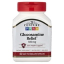21. Yüzyıl Glucosamin Relief, 500 mg, 60 Swallow Capsules için Kolay