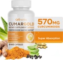 Cumaraltı 570 mg Curcuminoids Turmeric Curcumin Supplement with Piperine, Licorice Root & Aloe Vera - Yüksek Potency Natural Wellness Capsules (30 Count)