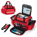 Damero Professional Medical Bag Boş, İlk Yanıtlayıcı Travma Bag, Ev Sağlık Bakımı için Detachable Bölücülerle, EMT, EMS, Red (Bag VAR)