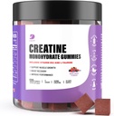Kretine Gummies - Erkekler ve Kadınlar için Kretine Monohidrat Gummies - 5g of Kre, Strength, Endurance -Build Muscle, Sugar Free,Vegan, Non-GMO 120 Ct