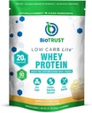 BioTrust Low Carb Lite, 20 Grams of Grass-Fed Whey Protein Isolate, 100 Calories, ProHydrolase Digestive Enzymes, Non-GMO, Free from Soy and Gluten, rBGH-Free (14 Servings) (Vanilla Cupcake)