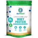 BioTrust Low Carb Lite, 20 Grams of Grass-Fed Whey Protein Isolate, 100 Calories, ProHydrolase Digestive Enzymes, Non-GMO, Free from Soy and Gluten, rBGH-Free (14 hizmet) (Vanilla Cup)
