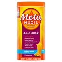 Metamucil 4-σε-1 Psyllium Husk Fiber Συμπλήρωμα, Χωρίς ζάχαρη, 114 κουταλάκια του γλυκού, Πορτοκαλί Γεύση, Καθημερινή Fiber σκόνη για Digestive Health, κατασκευασμένο με Φυτική Psyllium Husk Fiber