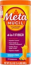 Metamucil 4-in-1 Psyllium Husk Fiber Supplement, Sugar-Free, 114 çay, Orange Flavored, Daily Fiber Toz for Digestive Health, Plant-Based Psyllium Husk Fiber Fiber Supplement, Sugar-Free, 114 tatlı kaşığı