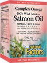Doğal Faktörler tarafından Omega, Wild Alaskan Salmon Oil, Omega-3 DHA ve EPA ile Kalp ve Beyin Sağlığı Destekler, 180 softgels (180 hizmet)