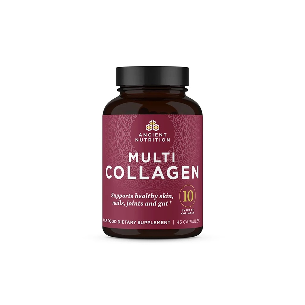 Eski Beslenme Kolajı Pills Peptides Toz Tamam, 45 Kont, Hydrolyzed Multi Collagen Pills, Tip I, II, V & X, Sağlıklı Cilt ve Çiçeği Destekler, Gut Health ve Ortak Destek