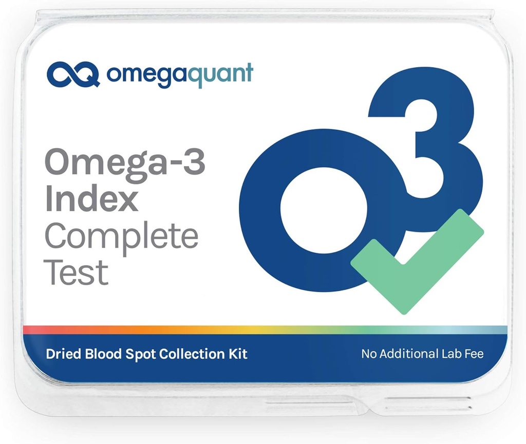 Omega Quant Omega-3 Index Tamam - Tamam Fatty Acid Profil Kan Testi Kit | içerir - Omega-3s, Omega-6s, Saturated Fats, Monoun doygun şişmanlar, Trans Fats | 1 Ev Kit