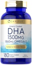 Carlyle DHA Supplement 1500 mg | 180 Softgels | Omega-3 Supplement | Non-GMO, Gluten Free