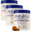 PetLab Co. Προβιοτικά για τα σκυλιά, την υγεία των κονδυλωμάτων υποστήριξης, περιστασιακή διάρροια, Digestive Υγεία & Εποχιακές Αλλεργίες - Χοιρινό Γεύση - 30 μαλακά μάσημα - Συσκευασία Μαΐου Vary (Value 3-Pack)