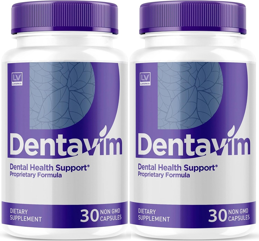 (2 Pack) Dentavim, Dentavim κάψουλες, Dentavim Advanced Formula Pills, Dentavim Όλες οι φυσικές βιταμίνες για στοματική προστασία, Dentavim Κριτικές, 60 κάψουλες για 2 μήνες