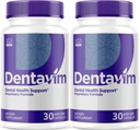 (2 Pack) Dentavim, Dentavim Capsules, Dentavim Advanced Formula Pills, Dentavim All Natural Vitamins for Oral Protection, Dentavim Yorumlar, 60 Capsules for 2 Ay