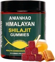 Shilajit Gummies 6000 mg -Shilajit Gummies with Manuka Honey & Fulvic Acid, Minerals, Immune System & Vitality Alert, Vegan Himilayan Shalajit Gummies (1 Şişe)