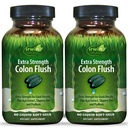 Irwin Naturals Extra Strength Colon Flush Quick & Powerful Digestive + Συμπλήρωμα υποστήριξης δυσκοιλιότητας με Psyllium, Acai, Triphala + Καταπραϋντικά Βοτανικά - 60 Liquid Softgels