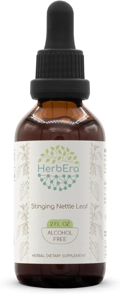 Nettle Leaf B60 Alkol-Free Herbal Extract Tincture, Tempd Liquid Drops Natural Sting Nettle (Urtica Dioica)