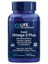 Life Extension Super Omega-3 Plus EPA/DHA Fish Oil, Sesame Lignans, Zeytinyağı, Krill & Astaxanthin - Kalp, Beyin ve Ortak Sağlık Desteği - Gluten-Free, Non-GMO - 120 Softgels