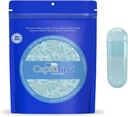 Capsuline Spirulina Χρώμα μεγέθους 0 Κενές κάψουλες Vegan Μπλε / Μπλε - 100 κόμης - χορτοφάγοι άδεια κάψουλες χάπια - DIY κάψουλες λαχανικών πλήρωσης - Veggie χάπια κάψουλες - Kosher και Halal Certified