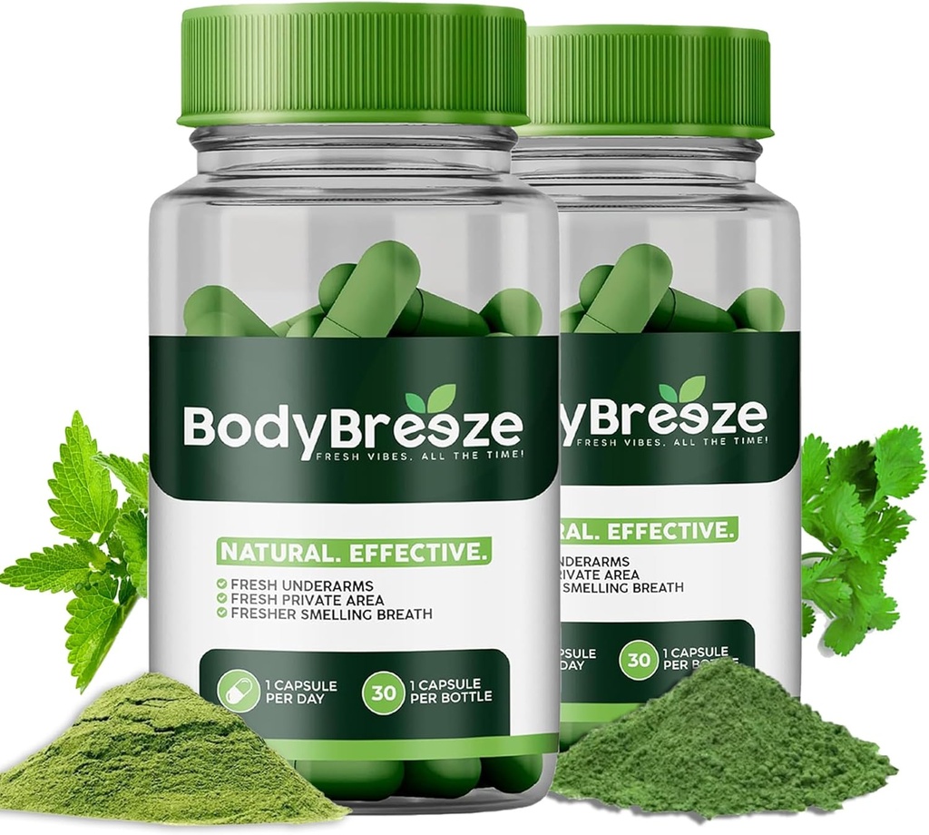 İç Deodorant Supplement | Natural Chlorophyll 60 Capsules for Body Odor Control, Gut Health, and Fresh Breath | Vegan, Detox Support & Skin Health | Odor Eliminator for Men & Women Women